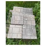 Set of Interlocking Concrete Paver Stones