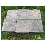 Set of Interlocking Concrete Paver Stones