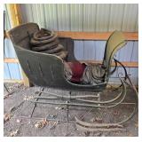 Vintage Horse-Drawn Sleigh Carriage