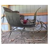 Vintage Horse-Drawn Sleigh Carriage