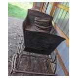 Vintage Horse-Drawn Sleigh Carriage