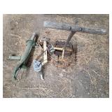 Antique Farm Tools Collection - Seeder, Pump, and Winch