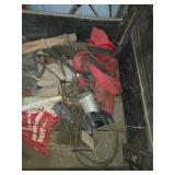 Collection of Haybale Nets, Garden Tools, and Miscellaneous Equipment