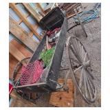 Antique Wooden Horse-Drawn Farm Wagon