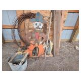 Collection of Vintage Metal Decor and Fencing Materials