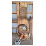 Collection of Vintage Metal Decor and Fencing Materials