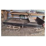 Antique Wooden Horse-Drawn Sleigh with Iron Runners