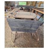 Antique Wooden Horse-Drawn Sleigh with Iron Runners