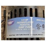 Utility and Thermoplastic Pedestal Sump Pump Set