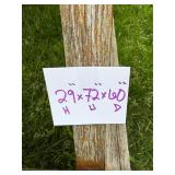 Large Wooden Picnic Table with Wheels