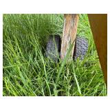 Large Wooden Picnic Table with Wheels