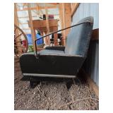 Used Vintage Carriage Seat with Metal Frame