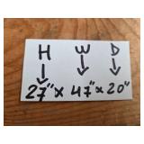 Used Vintage Carriage Seat with Metal Frame