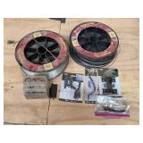 Assorted Hardware Bundle with Router Bit Set and Aluminum Fence Wire