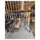 MetalTech Saferstack Portable Scaffolding with Adjustable Planks (Scaffolding and Planks Only)