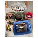 Assorted Garage Items Including Tools and Hardware