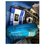 Assorted Garage Items Including Tools and Hardware
