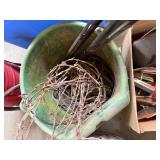 Assorted Garage Items Including Tools and Hardware