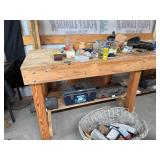 Sturdy Wooden Workbench (Workbench Only)