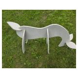 Set of Wooden Deer Yard Decorations