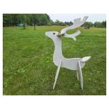 Set of Wooden Deer Yard Decorations