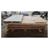 Wooden Dog House Kit with Hinged Roof Panels