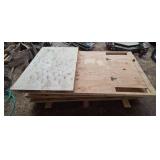 Wooden Dog House Kit with Hinged Roof Panels