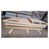 Wooden Dog House Kit with Hinged Roof Panels