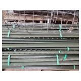 Lot of Metal Fence Posts and Wire Roll Fencing