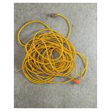 Lot of Extension Cords and Work Light Set