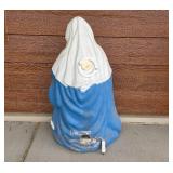 Outdoor Nativity Scene Figures of Mary, Joseph, and Baby Jesus