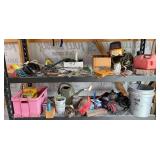 Assorted Garage Tools and Accessories Collection