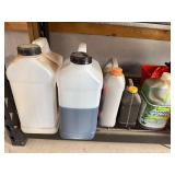 Collection of Automotive and Lawn Care Fluids and Accessories