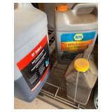 Collection of Automotive and Lawn Care Fluids and Accessories