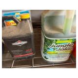Collection of Automotive and Lawn Care Fluids and Accessories