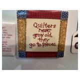 Collection of Quilting Themed Fridge Magnets and Bag Clips