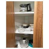 Set of Kitchenware: Glass Bowls, Ramekins, Salad Spinner, and BUNN Carafe