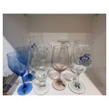 Collection of Assorted Glassware: Wine Glasses and Tumblers