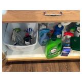 Household Cleaning Supplies Bundle with Dish Rack - content quantities unverified