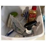 Household Cleaning Supplies Bundle with Dish Rack - content quantities unverified