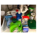 Household Cleaning Supplies Bundle with Dish Rack - content quantities unverified