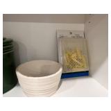 Assortment of Kitchenware and Home Items Including Teapot and Furio Home Jar