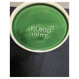 Assortment of Kitchenware and Home Items Including Teapot and Furio Home Jar