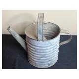 Vintage Collection: Watering Can, Woodlink Squirrel Feeder, Brass Blowtorch, and Ceramic Jar