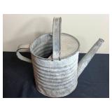 Vintage Collection: Watering Can, Woodlink Squirrel Feeder, Brass Blowtorch, and Ceramic Jar