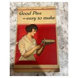 Vintage Baking Set: Good Pies Recipe Book and Old Metal Flour Sifter