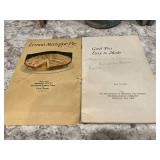 Vintage Baking Set: Good Pies Recipe Book and Old Metal Flour Sifter