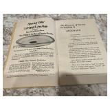 Vintage Baking Set: Good Pies Recipe Book and Old Metal Flour Sifter