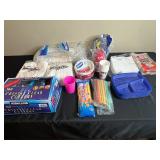 Assorted Disposable Dinnerware and Tableware Collection - content quantities unverified