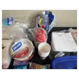 Assorted Disposable Dinnerware and Tableware Collection - content quantities unverified